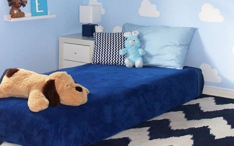 Desain Kamar Tidur Ukuran 2×3 dengan Kasur Lantai Single