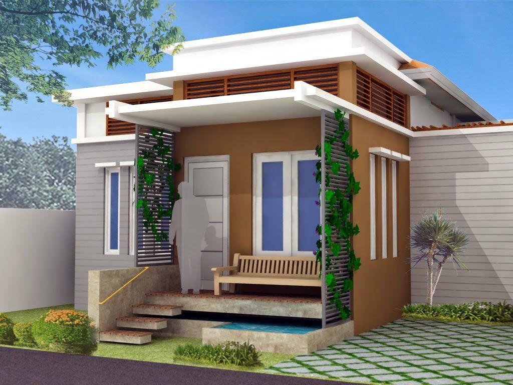 15 Desain  Rumah  Minimalis  Tampak  Depan  Simple Unik untuk Ditiru 