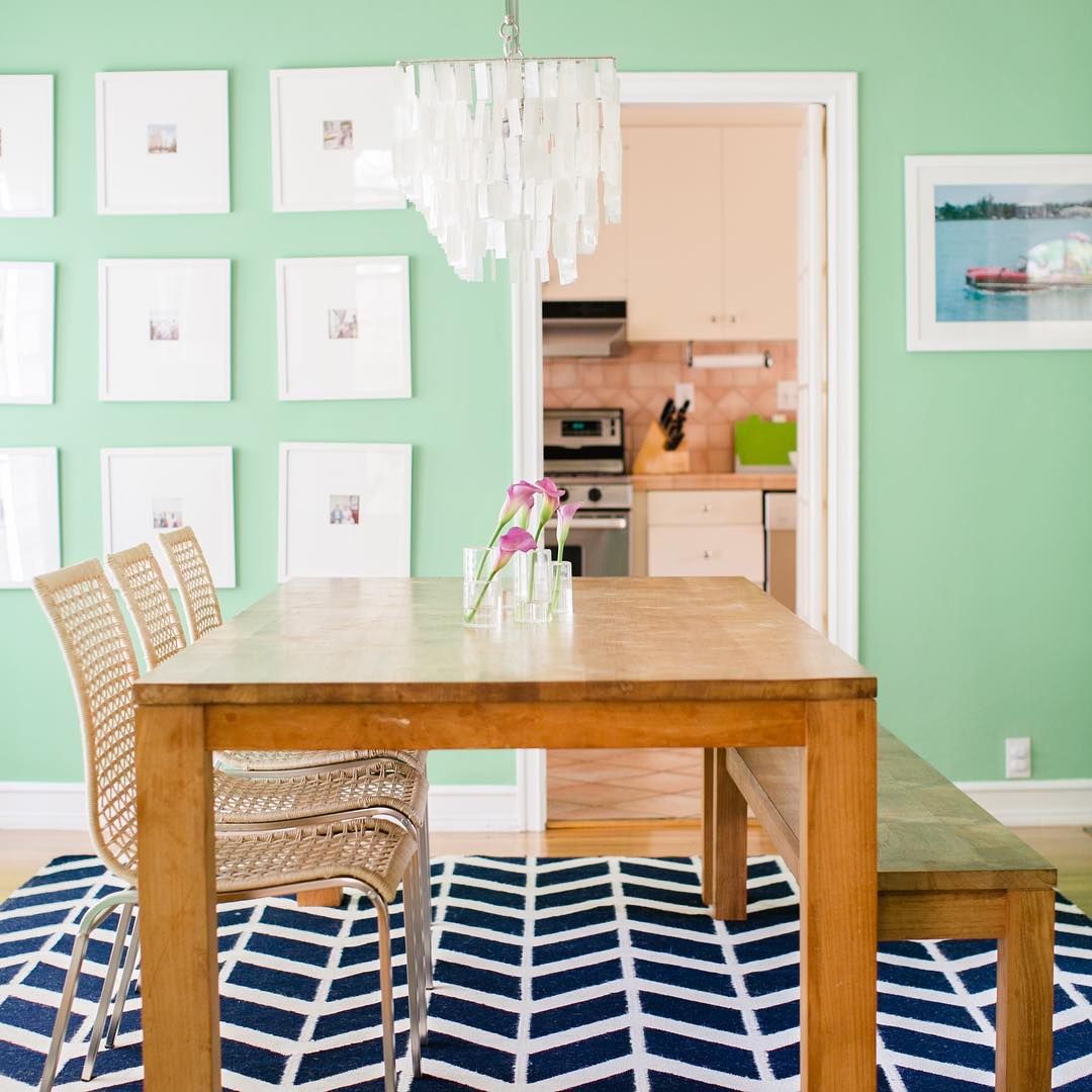 dining room mint green