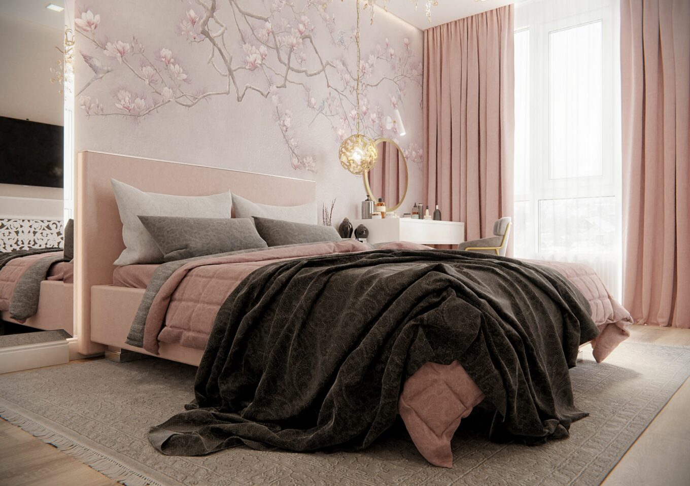 17 Ide Dekorasi Kamar Warna Pink yang Modern dan Anti Norak