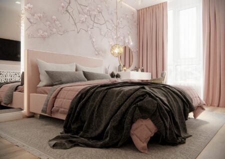 Dekorasi kamar warna pink