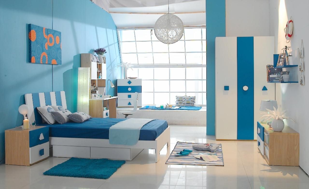 blue bedroom - Tips Dekorasi Kamar Tidur untuk Libra