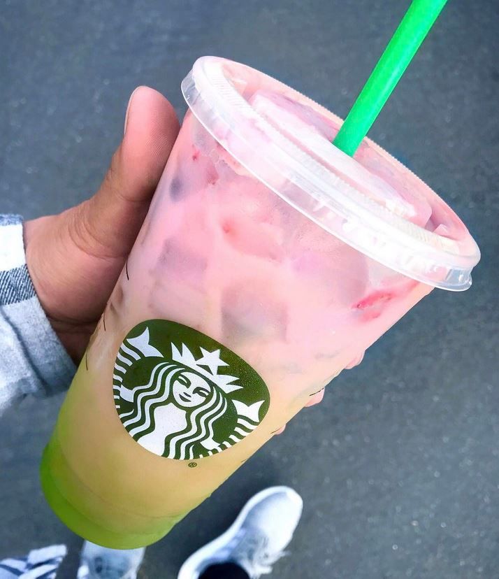 matcha pink drink