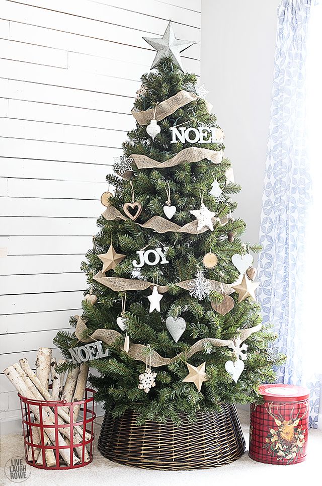 dekorasi natal sederhana rustic christmas decoration