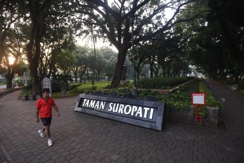 taman suropati tempat olahraga umum