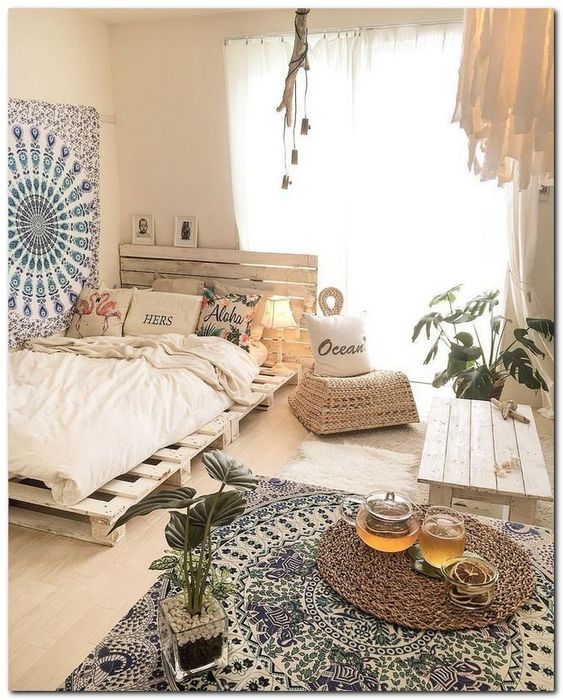 tips dekorasi kamar sesuai karakter - desain kamar bohemian unik