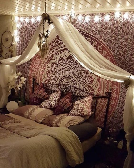 tips dekorasi kamar sesuai karakter - desain kamar bohemian