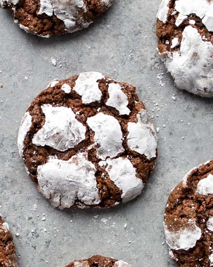 kue retak atau crinckle cookies