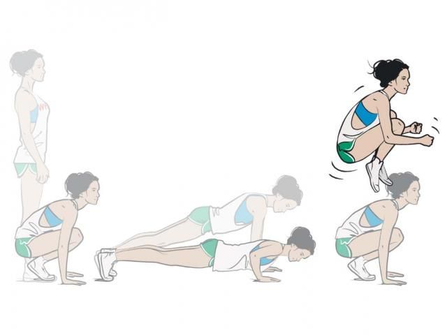 tuck jump burpees 