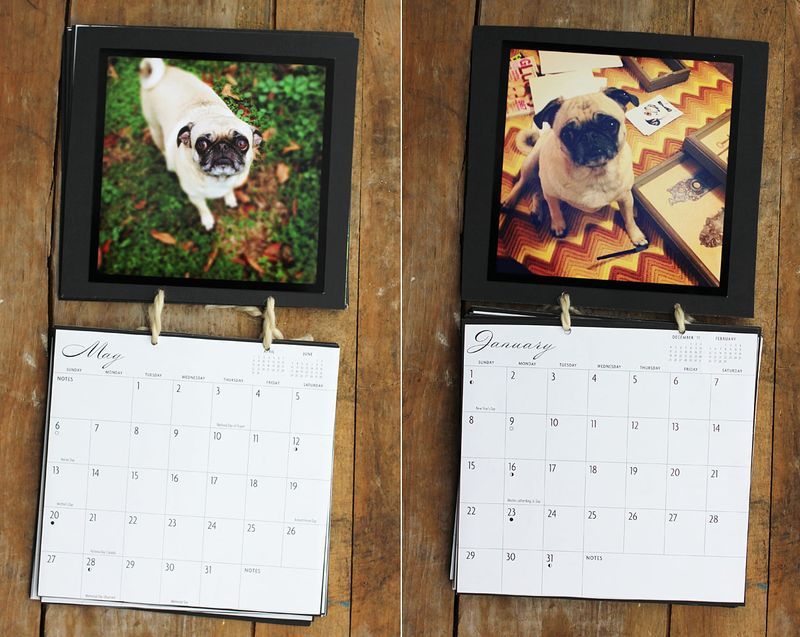 DIY kalender dari foto Instagram