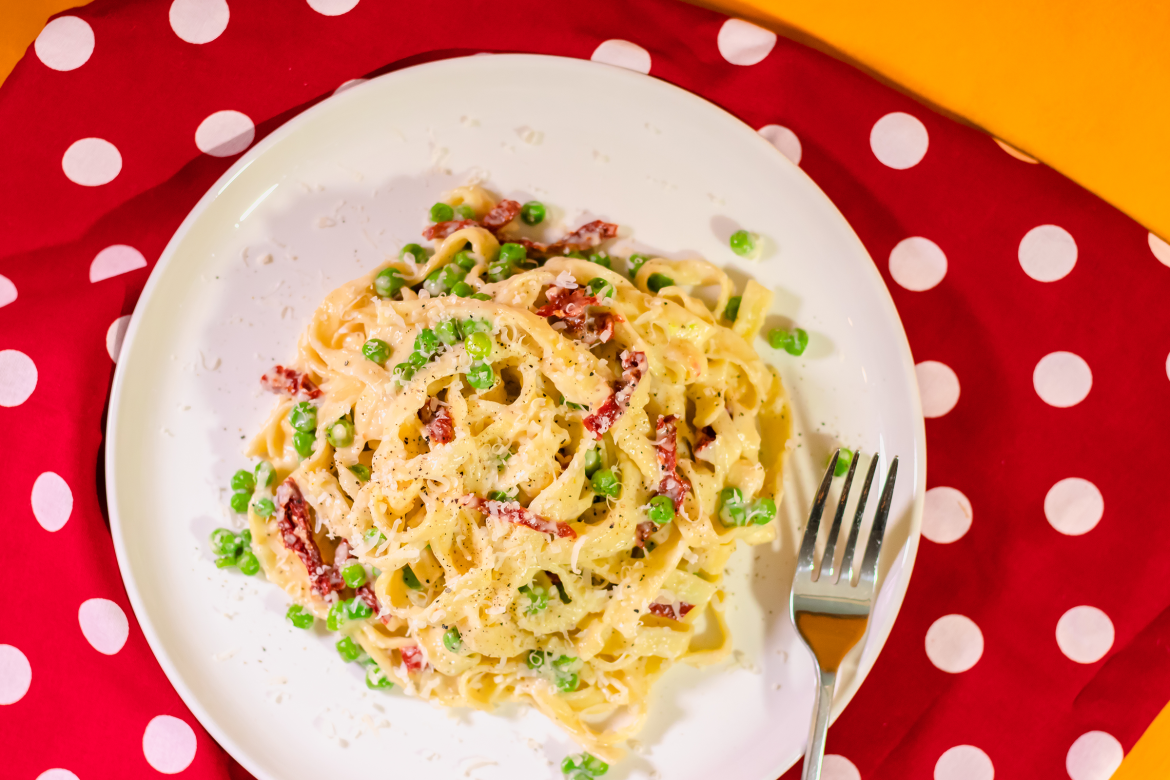 menu natal dan tahun baru - fettucine alfredo