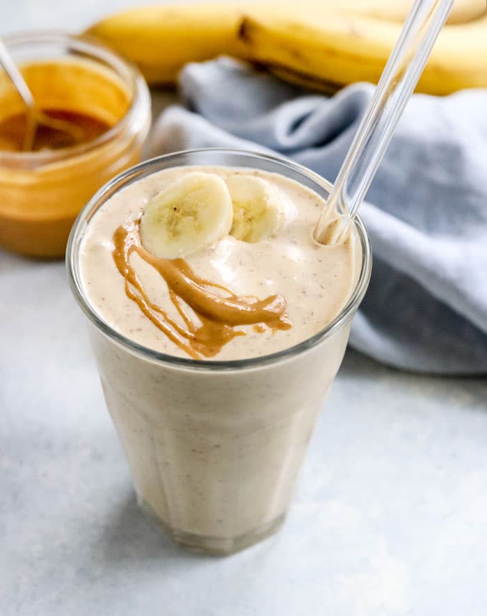 Banana peanut butter smoothie