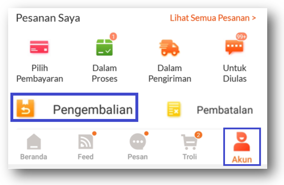 Retur belanja online