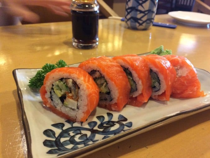 kuliner di radio dalam Sushi Tengoku