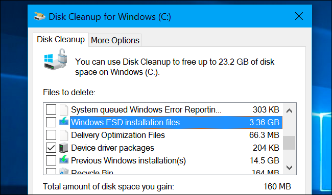 Gunakan Disk Cleanup untuk pengguna Windows