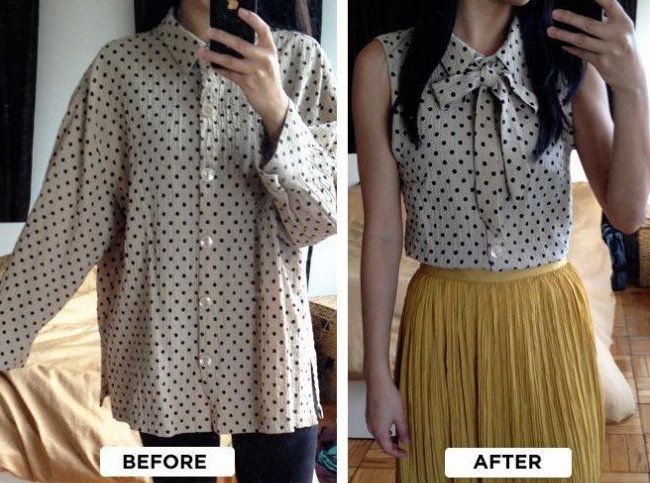 ide memanfaatkan baju bekas - mengubah baju lama jadi baru