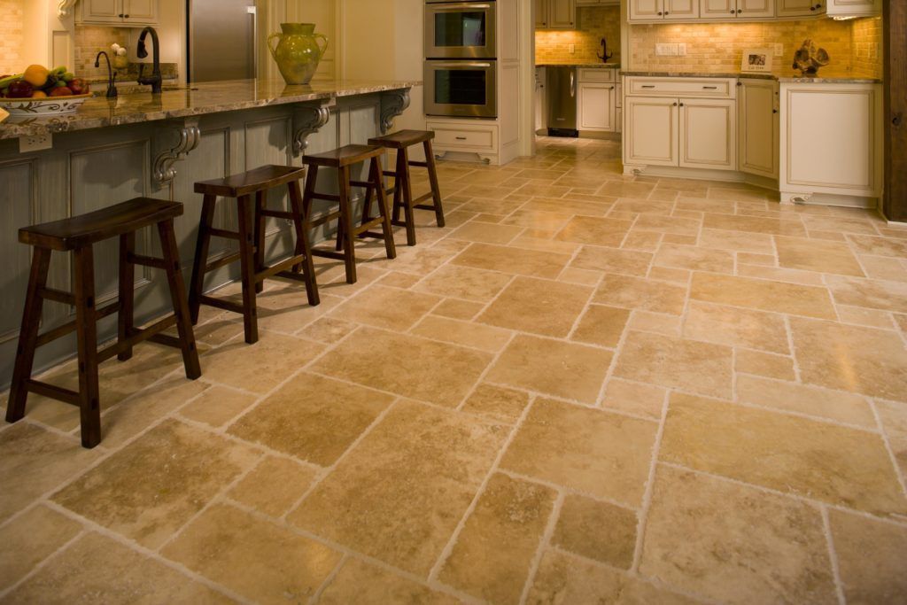 jenis desain lantai travertine