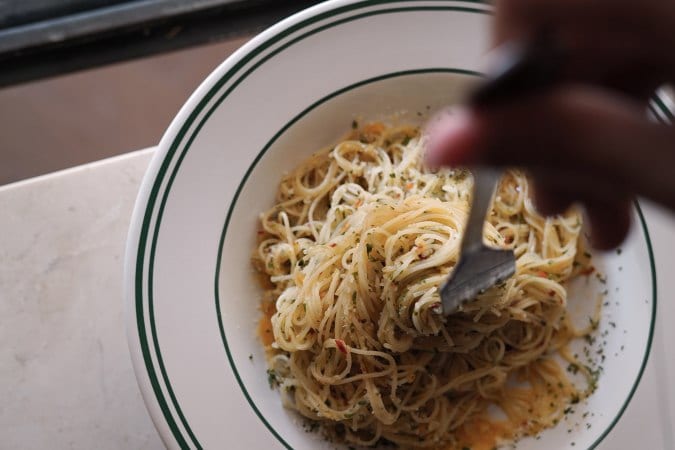 pasta yang menggugah selera