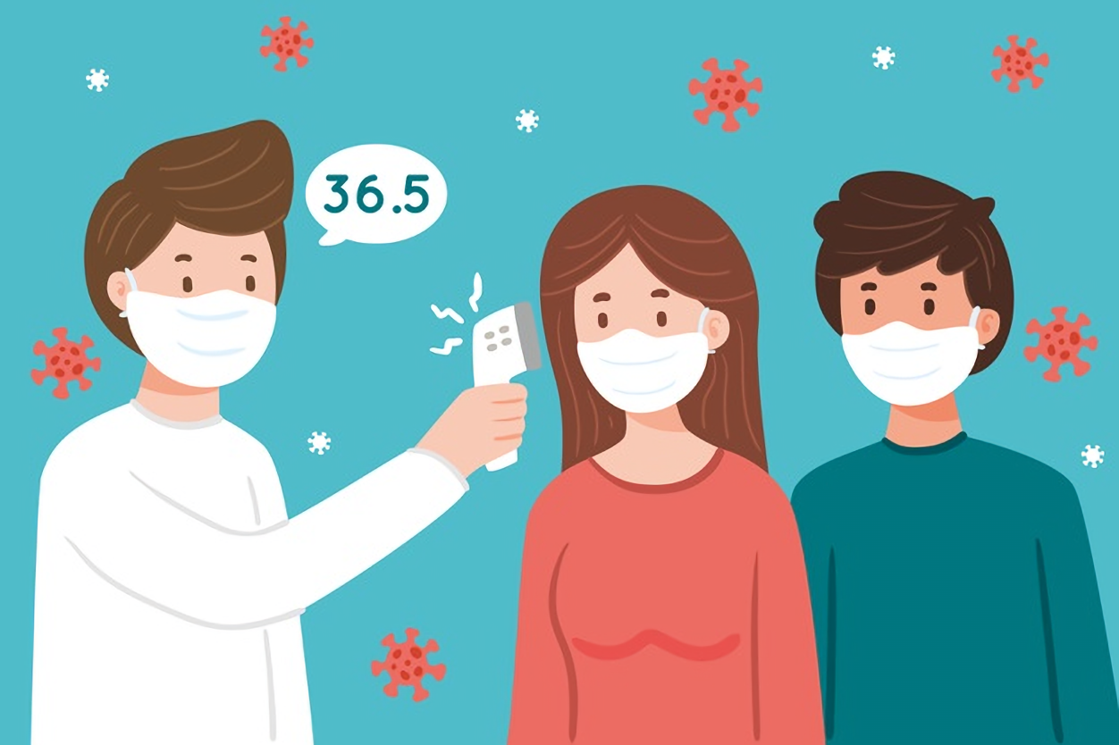 cek suhu di bioskop new normal