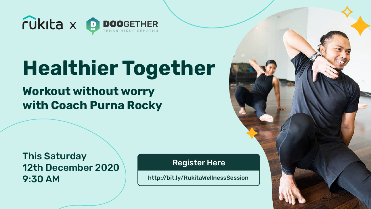 Rukita x Doogether: Free Wellness Session Online Only for Rukees!