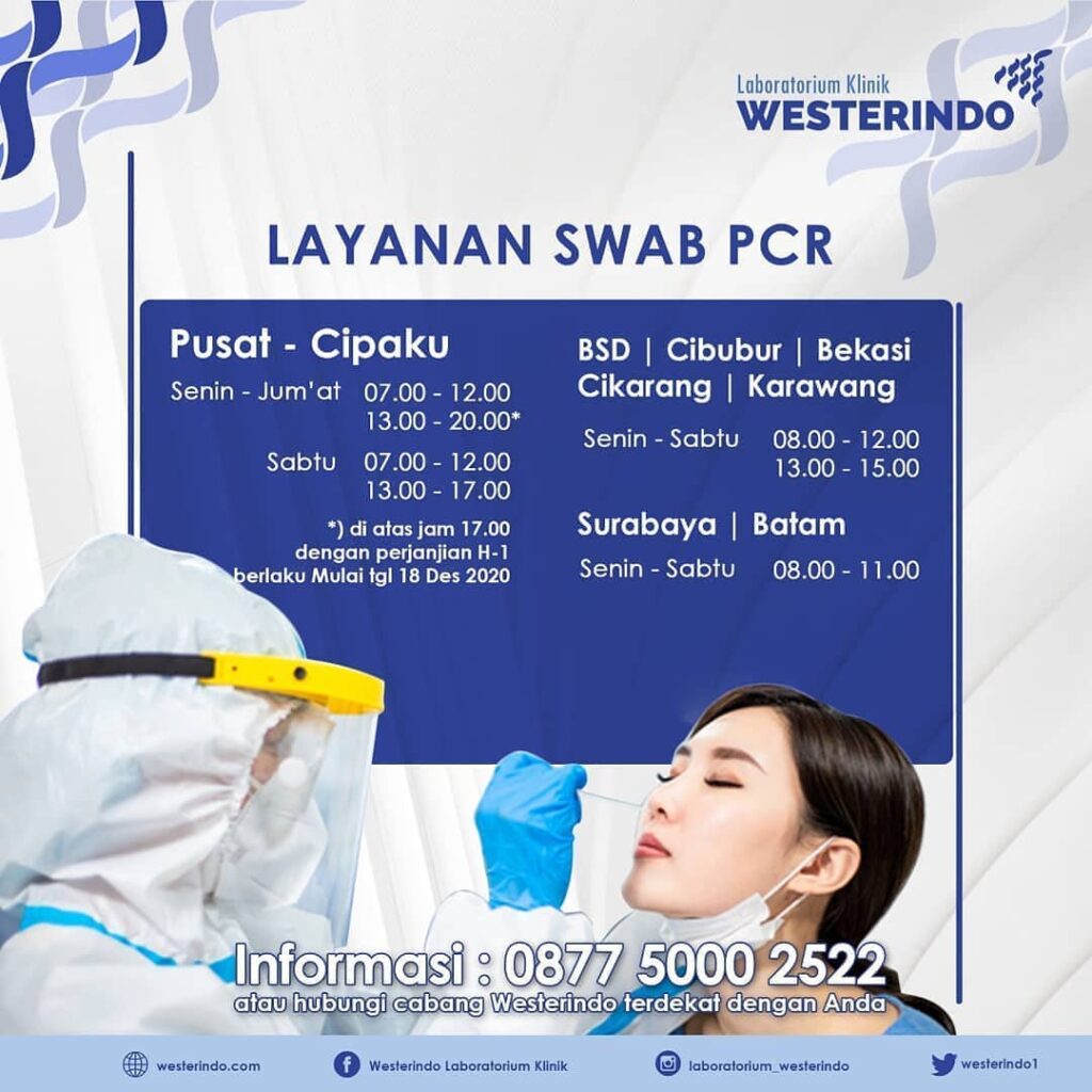 Harga swab antigen di stasiun senen