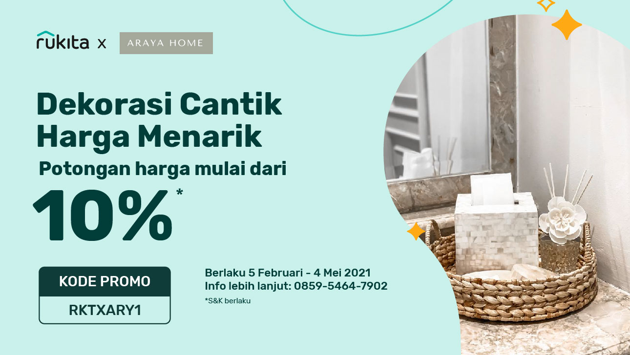 Rukita x Araya: Dekorasi Kamar dengan Cantik dan Ada Promo Spesial untuk Kamu!