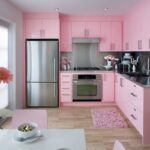 dekorasi dapur pink