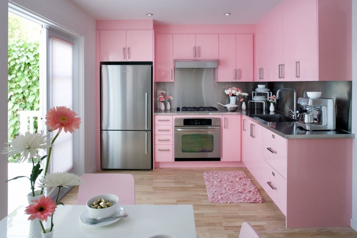 5 Inspirasi Dekorasi Dapur dengan Warna Pink yang Eye Catchy