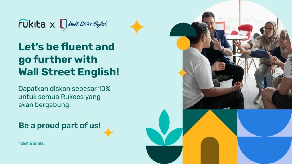 Rukita X Wall Street English Belajar Maksimal Pakai Promo Spesial