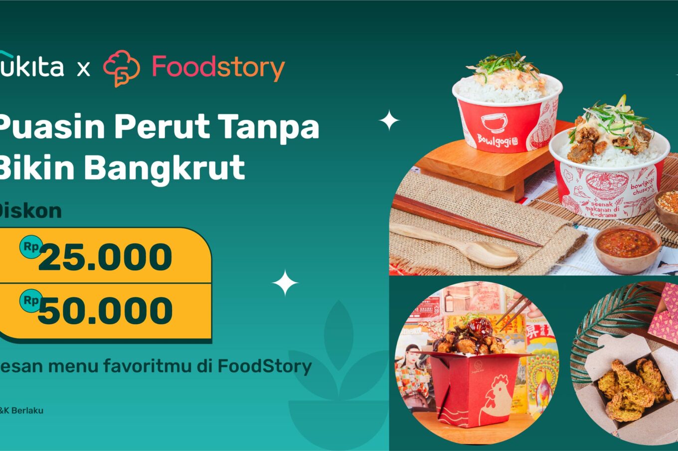 Promo diskon makanan Rukita x Foodstory