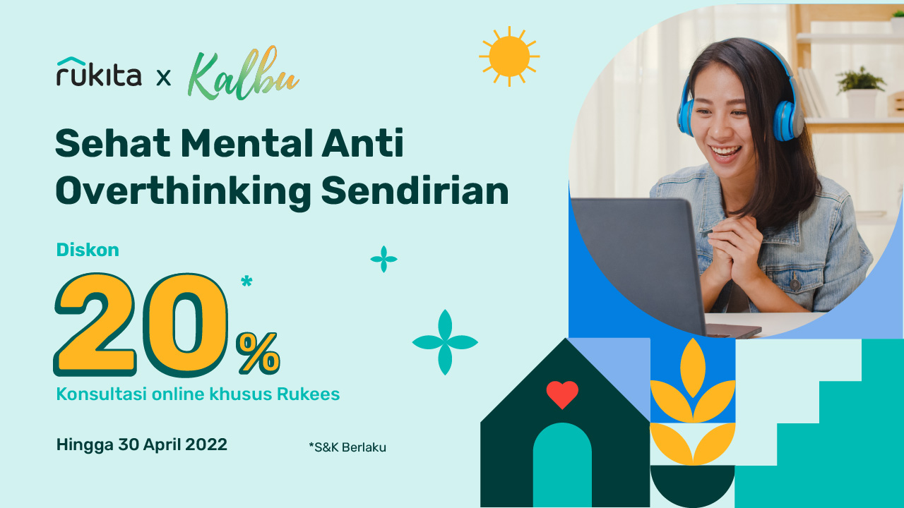 Rukita x Kalbu:  Diskon Spesial Konseling Nyaman dengan Psikolog Profesional