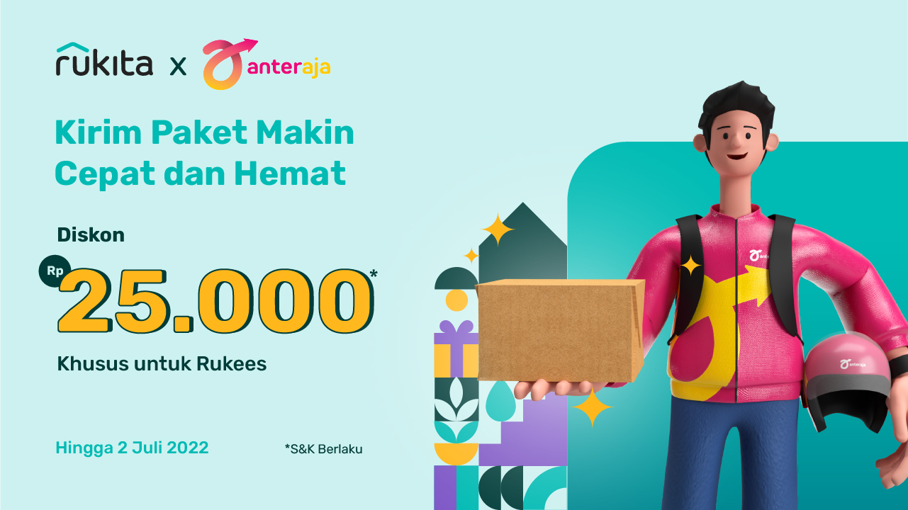 Rukita x Anteraja: Kirim Barang Lebih Hemat Pakai Promo Gratis Ongkir