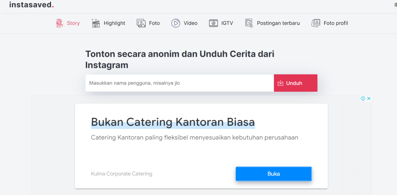 Aplikasi download Instagram tanpa watermark di ponsel
