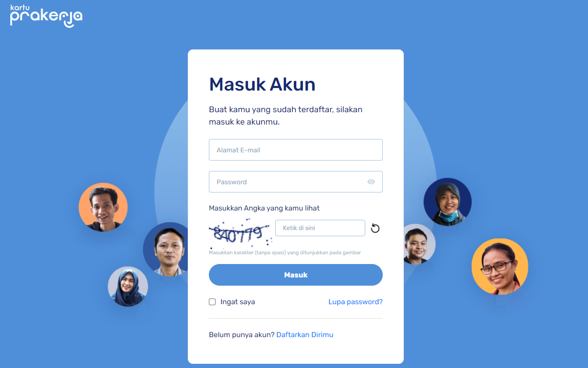 Cara Login di Dashboard.prakerja.go.id saat Lupa Password