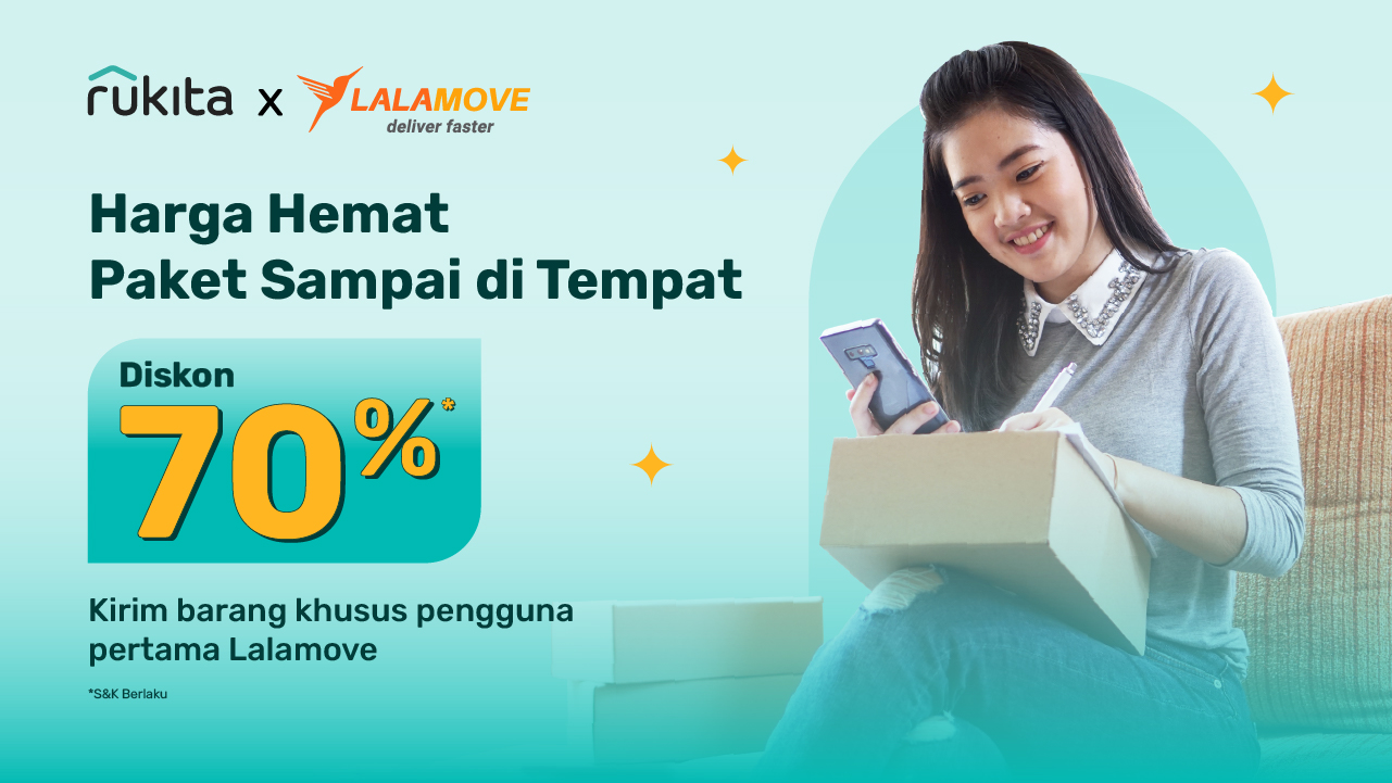 Rukita x Lalamove: Kirim Barang dan Pindahan Makin Murah, Nikmati Diskon 70%!