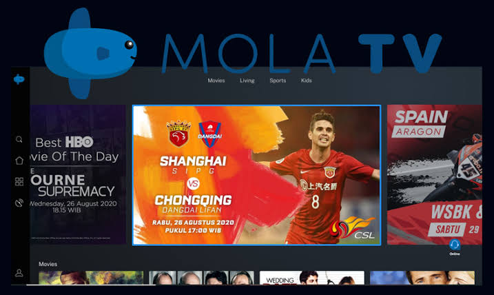 Cara menonton bola live streaming : Menggunakan aplikasi Mola Tv