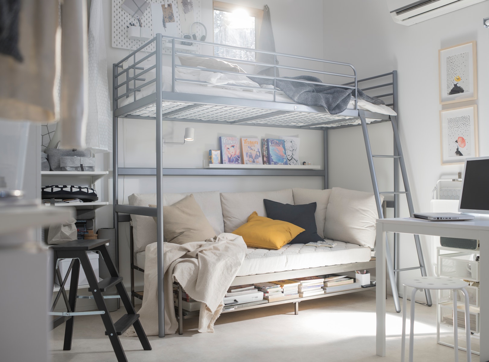 9 Inspirasi Desain Kamar Loft Bunk Bed | Cocok untuk Kamar Minimalis