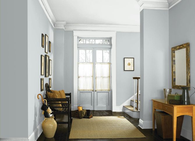 interior rumah biru muda