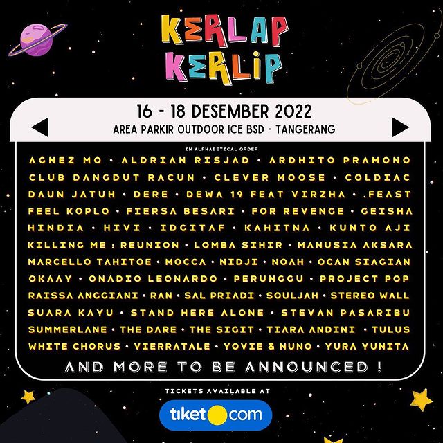Daftar Konser Bulan Desember 2022 di Jakarta, Tangerang, dan Bandung