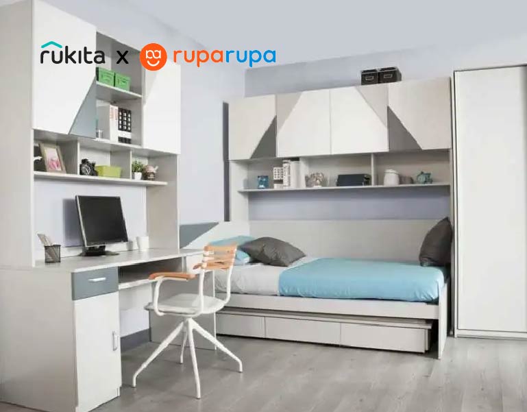 7 Tips Desain Kamar Tidur Minimalis 2&#215;3 Menyatu dengan Ruang Kerja