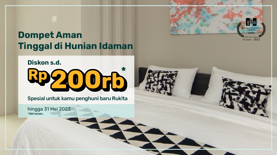 Promo Kost Eksklusif Mei 2023 di Coliving Rukita, Nikmati Banyak Diskon Terbaru!