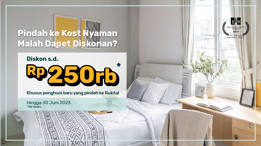 Promo Terbaru Juni 2023! Nikmati Banyak Diskon Tinggal di Rukita