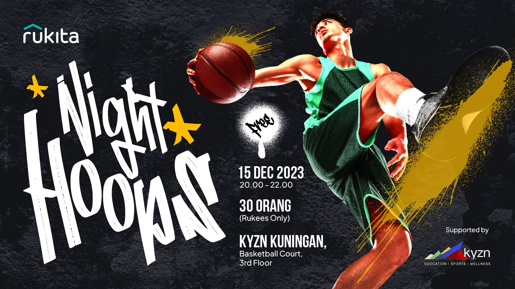 Ballin at Rukita Night Hoops @ KYZN Kuningan (15 Des 2023)