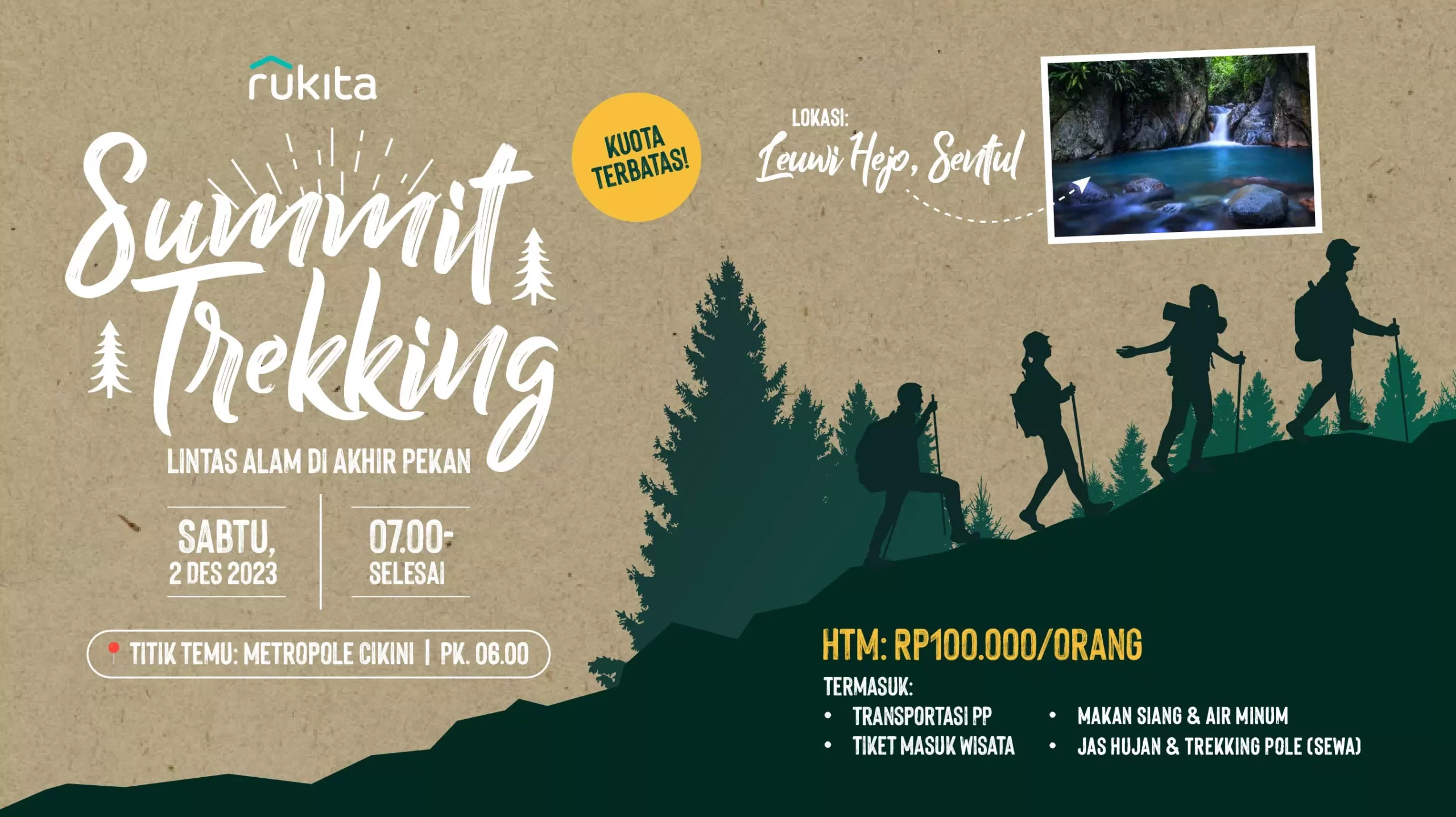 Rukita Summit Trekking @ Curug Leuwi Hejo, Bogor (2 Des 23)